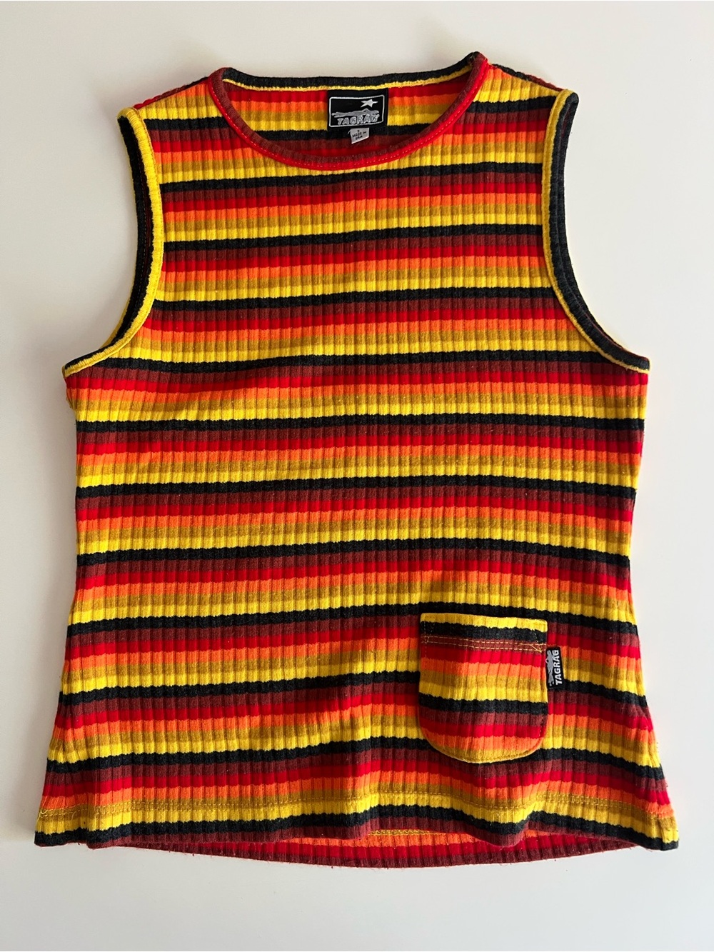 90s Vintage TAGRAG knit tank SIZE SMALL